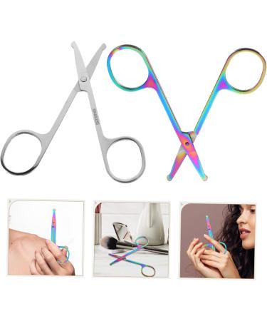 Mipcase 6 Pcs Nose & Ear Hair Cutters Set - Titanium Stainless Steel Trimmers for Facial & Baby Hair - Assorted Colors - Buy Online on GoSupps.com