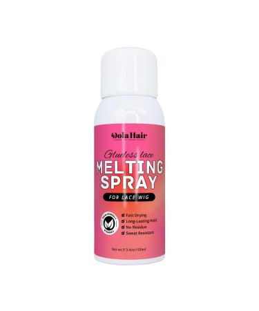 Dolahair Lace Melting and Holding Spray for GlueLess Wig Hair Adhesive for Wigs Wig Spray Medium Hold Edge and Hairline Protect Wig Spray Glue Spray Wig Melting Spray Lace Bond Spray