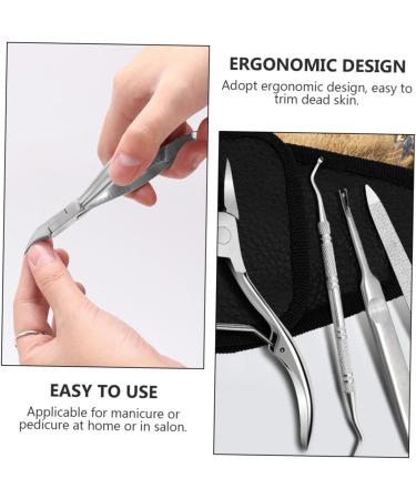 VINTORKY 1 Set Manicure 2-piece Set Stainless Coworker Alchohol Friend Pals Trimmer Nails Cuticle Nail Finger Pliers Double Head Tool Nail Clippers - Buy Online on GoSupps.com
