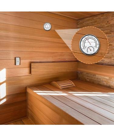 AIDIRui 2-in-1 Sauna Thermometer & Hygrometer - Premium Metal Sauna Accessories | Fahrenheit Reading | Perfect for Home Spa & Sauna Experience - Buy Online on GoSupps.com