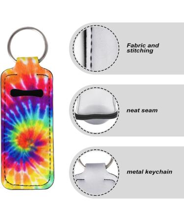 Lip Balm Keyring for Women and Girls Rainbow Tie Dye - Buy Online on GoSupps.com