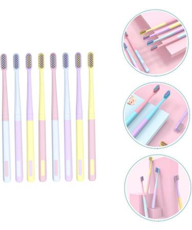 Healeved 8-St Macaron Toothbrush - Reusable Soft Micro Tooth Brushes for Sensitive Teeth | Travel-Friendly Hiking Toothbrush - Buy Online on GoSupps.com