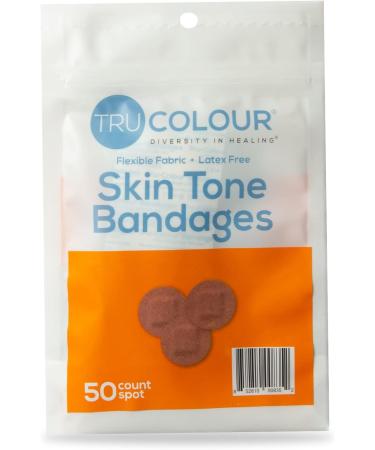 Tru Colour Flexible Fabric Adhesive Bandages - Brown Skin Tone Shade - 50 Count - Buy Online on GoSupps.com