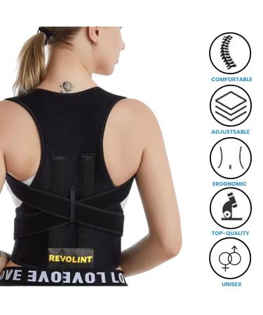 Back Brace Posture Corrector for Men & Women - Adjustable Breathable Lumbar Support Belt | Upper & Lower Back Straightener (X-Large) - International Shipping Available - Buy Online on GoSupps.com