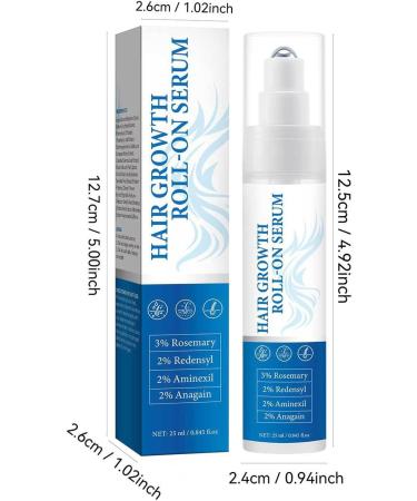 S rum capillaire roll-on au romarin pour la croissance des cheveux 25 ml contr le la chute des cheveux soin naturel du cuir chevelu contr le des frisottis chez les personnes g es (5) - Buy Online on GoSupps.com