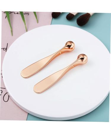 FOMIYES Outil De Massage Yeux Et B tonnet De Cr me Visage Lot De 2 Alliage De Zinc Mini Taille Portable Couleur or Rose Soin Anti- d me Yeux 5.8*1cm comme montr  - Buy Online on GoSupps.com