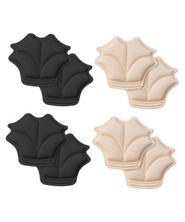 FOMIYES 8 Pairs Anti-Drop Half Size Mat Back High Heel Grip Anti Heel Slip Heel Cushions Shoe Heel Liner Heel Pads Sports Shoes Women's Chunky Heel Sponge Elastic Fabric Adhesive
