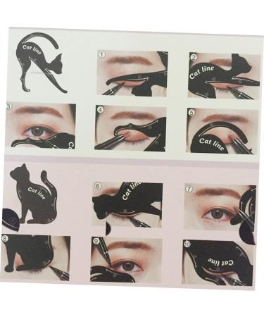 Mikinona Stencils 2pcs Eyeshadow Stencil Eye Stencil Eyeliner Model Card Cat Eye Stencil - Buy Online on GoSupps.com
