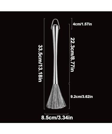 Wire Scrub Brush Stainless Steel Wire Brushes with Long Handle | Kitchen Dish Scrub Brush with Hangable Handle Cleaning Steel Wool Pads Metal Scrubber for Kitchen Sinks - Buy Online on GoSupps.com