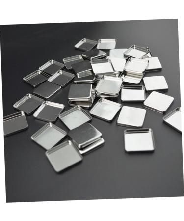 Beavorty 56pcs metal pans for eyeshadow empty pans for eyeshadow empty eyeshadow tin pan iron plate medium Silver - Buy Online on GoSupps.com