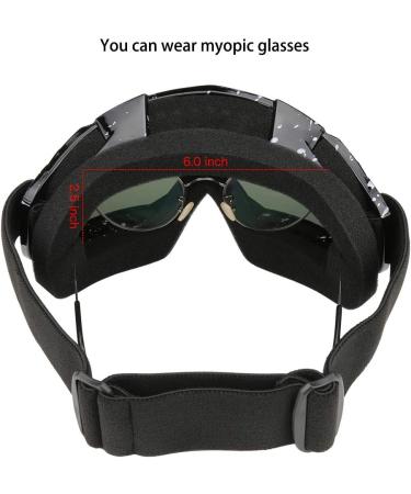Adjustable Anti-UV Motorcycle Goggles - Black | for Dirt Bike ATV Motocross | Protective Offroad Gear for Men, Women, Youth - Buy Online on GoSupps.com