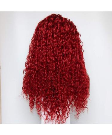 Sunnybluee Fantasy Beauty Black Water Wave Synthetic Lace Front Wig - Heat Resistant Loose Curly Half Hand Tied Wigs with Bay Hair for Stunning Looks - Buy Online on GoSupps.com