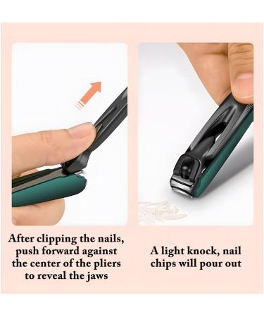 Practical Fashion Nail Clippers Splash-Proof Design Secondary Open Edge Nail and Toenail Corresponding Size (Pink) Affordable - Buy Online on GoSupps.com