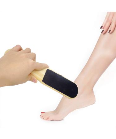 Honbay 2PCS Double Sided Wood Foot Files - Foot Scraper for Callus & Dead Skin Removal - Pedicure Scrubber Tool (10 Inch) - Buy Online on GoSupps.com