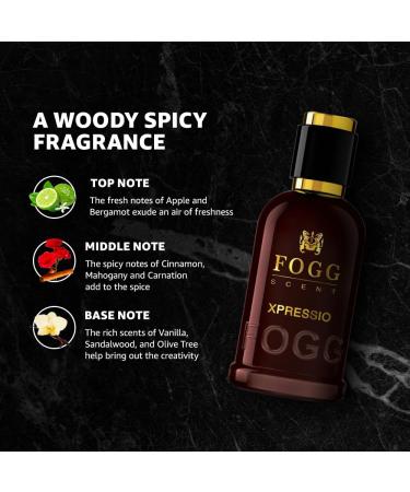 Fogg Scent Xpressio Deodorant 100ml EDP - Body Mist Fragrance Perfume Spray for Men - Buy Online on GoSupps.com