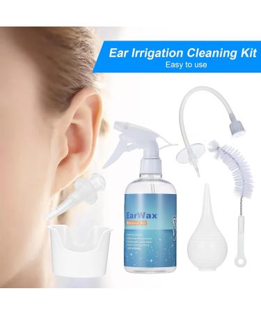 Ear Wax Removal Kit - Ear Irrigation Cleaning System for Adults & Kids | Easy Ear Care & Cleaning Tools - Buy Online on GoSupps.com