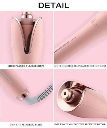 Auto Hair Curler Automatic Curling Wand with 4 Temp Control Curling Iron with 1.1" Large Rotating Ceramic Barrel Fast Heating & Auto Shut Off One Size Pink OneSize Pink - Buy Online on GoSupps.com