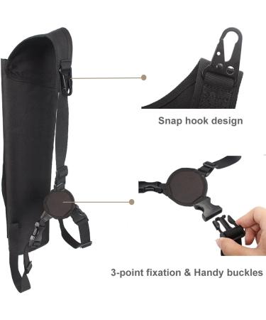 KRATARC Archery Multi-Function Back Arrow Quiver with Molle System Shoulder Arrows Holder Hanged Target Shooting Quiver for Arrows Black (For Right-handed) - Buy Online on GoSupps.com