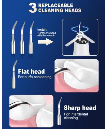 Plaque Remover for Teeth | 3 Modes & 4 Heads - Rechargeable Dental Calculus Cleaning Kit ASWE002 | International Shipping Available - Buy Online on GoSupps.com