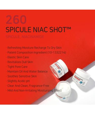 APLB Spicule Niacinamide Shot 260 Cream | SPICULE NIAC SHOT 260 1.86 FL.OZ/Korean Skincare Gentle Exfoliation Pore Care Long lasting hydration Revitalize for gentle and improve skin texture - Buy Online on GoSupps.com