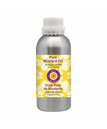 Deve Herbes Pure Mustard Oil (Brassica juncea) Cold Pressed 1250ml (42 oz)