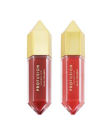 Profusion Cosmetics Lip Bouquet Nourishing Lip Gloss- Apply Directly to Lips with this Lightweight Moisturizing Finish Velvet Matte Duo for a Perfect Pout