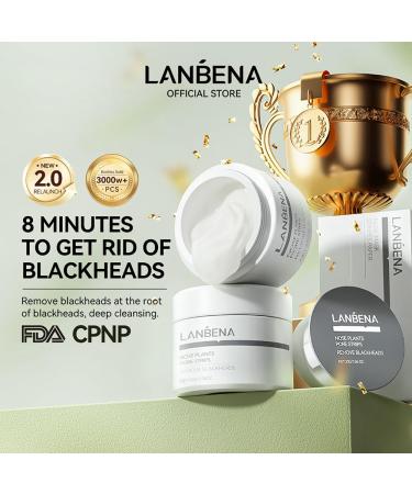 LANBENA Pore Strips - 100pcs Blackhead Remover Nose Strips Effective Facial Mask for Clear Skin (50g/1.76 Oz - Buy Online on GoSupps.com