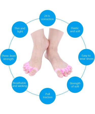 Evtscan Toe Separator - 4 Pairs Silicone Bunion Pain Relief & Correction Tool - Blue | Best Orthotic Solution - Buy Online on GoSupps.com