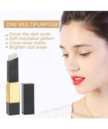 Double Sided Concealer Brush Korean Double Sided Makeup Brush 2 in 1 Concealer Foundation White Stick Foundation Full Coverage Long Lasting Foundation - Buy Online on GoSupps.com