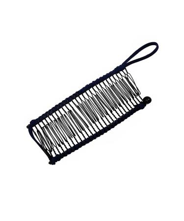 Stretchy Banana Hair Clip Comb Tool for Thick Thin Curly Hair - Medium Black 30-Teeth - Lightweight & Adjustable - No Pressure or Headaches - Buy Online on GoSupps.com