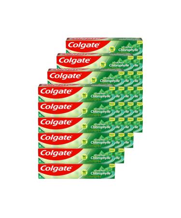 Colgate - Dentifrice Chlorophyle Fra cheur Intense - 96% d'ingr dients d'origine naturelle - 24x75ml