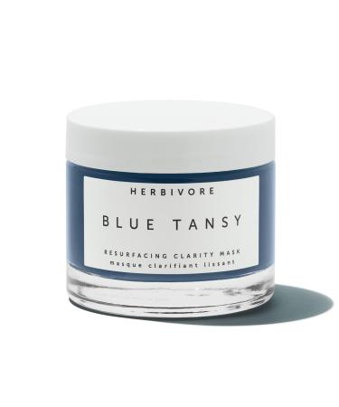 HERBIVORE Blue Tansy BHA & Enzyme Pore Refining Mask - Naturally Clarifies Acne Blemishes & Redness Vegan & Cruelty-Free 60 mL / 2.02 oz