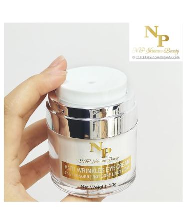 Anti-Wrinkle Eye Cream - Fast Absorbing Natural Ingredients for Dark Circles & Puffiness - 30g - Buy Online on GoSupps.com