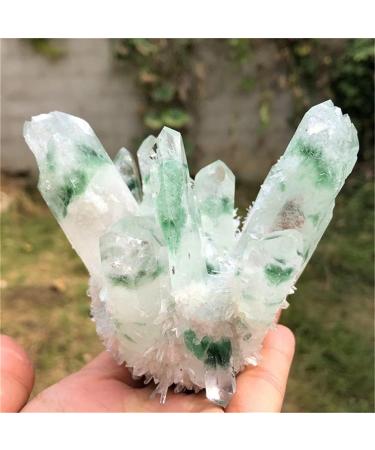 for 400G+Natural Green Quartz Quartz Cluster Crystal Green Quartz Point Specimen Degaussing Decor Collection Crystal Cluster - Buy Online on GoSupps.com