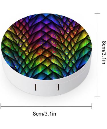 Dragon Scale Contact Lens Travel Kit | Portable Cute Contact Box with Mirror for Daily Outdoor Use - International Shipping Available - Buy Online on GoSupps.com