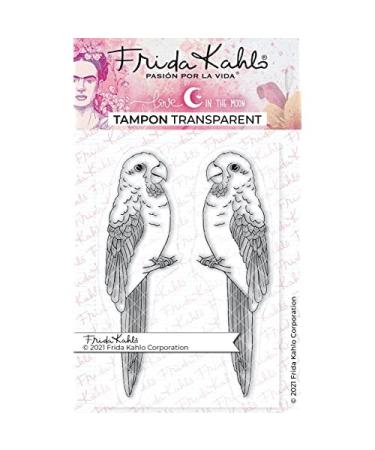 Love in the moon stamp black small