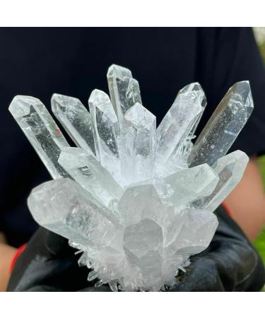 for White Cluster Quartz Crystal Specimen Point gem PINGJIUYIN Crystal Cluster 1pc White - Buy Online on GoSupps.com