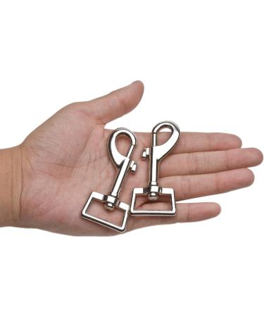 10 Pack Heavy Duty 3 x 1 Inch Nickel Plated Swivel Snap Hooks for Pets - Buy Online on GoSupps.com