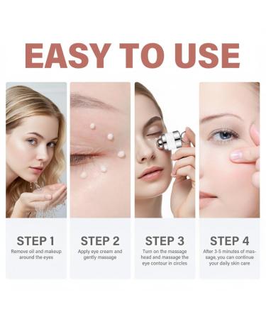 TWMKLP Electric Massage Eye Cream Anti-Wrinkle Firming Treatment with Soothing Vibration Reduces Puffiness Dark Circles Fine Lines & Tired Eyes Hydrating Moisturizer - Buy Online on GoSupps.com