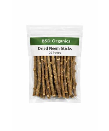 BSD Organics Dried Stick of Neem/Veppankuchi (20 Stick)