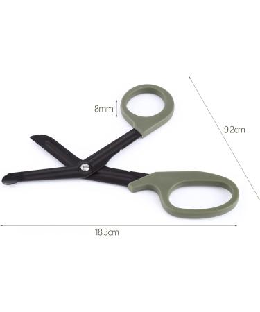 High-Quality Stainless Steel Trauma Scissors - 17.8 cm Curved Medical Scissors for First Aid & Breastfeeding | International Shipping Available - Buy Online on GoSupps.com