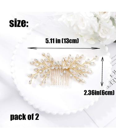 IYOU Bridal Jewelry - Silver Rhinestone Wedding Hair Comb | Crystal Headpiece Accessories for Women & Girls - Buy Online on GoSupps.com
