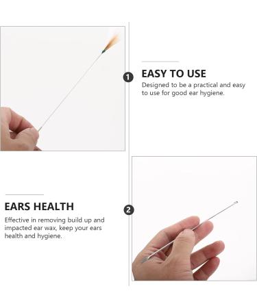 DOITOOL 15pcs Ear Wax Removal Tool Set with Goose Feather Stick - Golden Ear Cleaning Kit - Buy Online on GoSupps.com