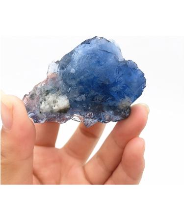 Natural Crystal Rough Beautiful 1pc Natural Blue Fluorite Quartz Crystal Raw Stone Rough Reiki Home Decoration Specimen Natural Quartz Crystal Natural Stones and Minerals - Buy Online on GoSupps.com
