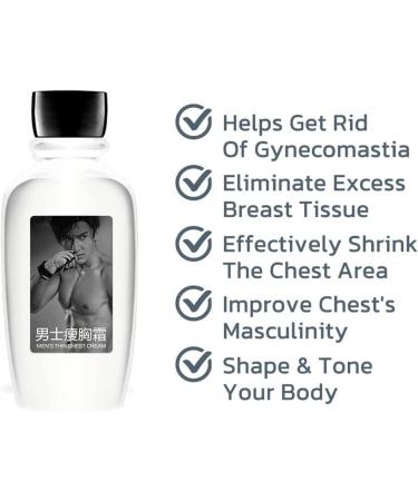 Chestdefy Gynecomastia Reduction Massage Oil & Tightening Cream for Men | Effective Breast Reduction Solution (1PCS) - Buy Online on GoSupps.com