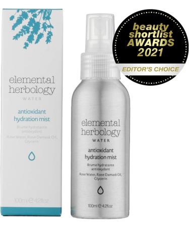 Elemental Herbology Antioxidant Hydration Mist 100ml - Refreshing Face Mist with Rose Damask Flower - Hydrating Facial Spray for Dry or Sensitive Skin - Buy Online on GoSupps.com