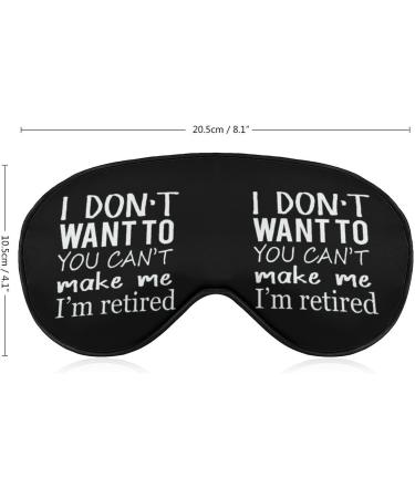 Retirement Gifts Sleep Mask - Funny Eye Cover for Women & Men - Adjustable Strap - Perfect for Yoga, Travel, Nap - Blackout Blindfold - Buy Online on GoSupps.com