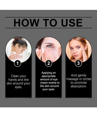  homomdy Eye Tightener Cream Instant Reduces Dark Circles Under Eye Bags & Puffiness Anti- Wrinkle Eye Cream for Firming and Moisturizer Smooth Fine Lines Anti-Aging for All Skin Types (2pcs) - Buy Online on GoSupps.com