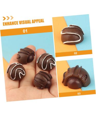 STAHAD 12pcs Simulation Chocolate Faux Dessert Fake Chocolates Bulk Multi-function Chocolate Model Interesting Fake Chocolate Decorative Fake Chocolate Resin Accessories Cream - Buy Online on GoSupps.com