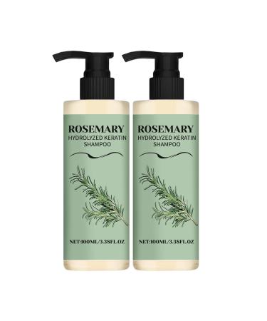 Aoseiens Shampooing naturel pour la croissance des cheveux au romarin pour femmes et hommes - Shampooing naturel pour paissir et renforcer les cheveux fins secs ab m s et contre la chute des 2 Pi ces.